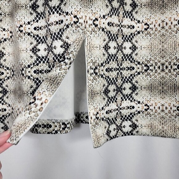 Eloquii Women's Column Snake Skin Knee Lgth Pencil Skirt Pull On Stretch Size 22 - Picture 6 of 12